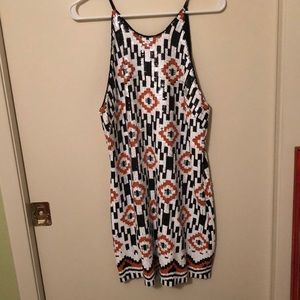 Patterned cocktail dress
